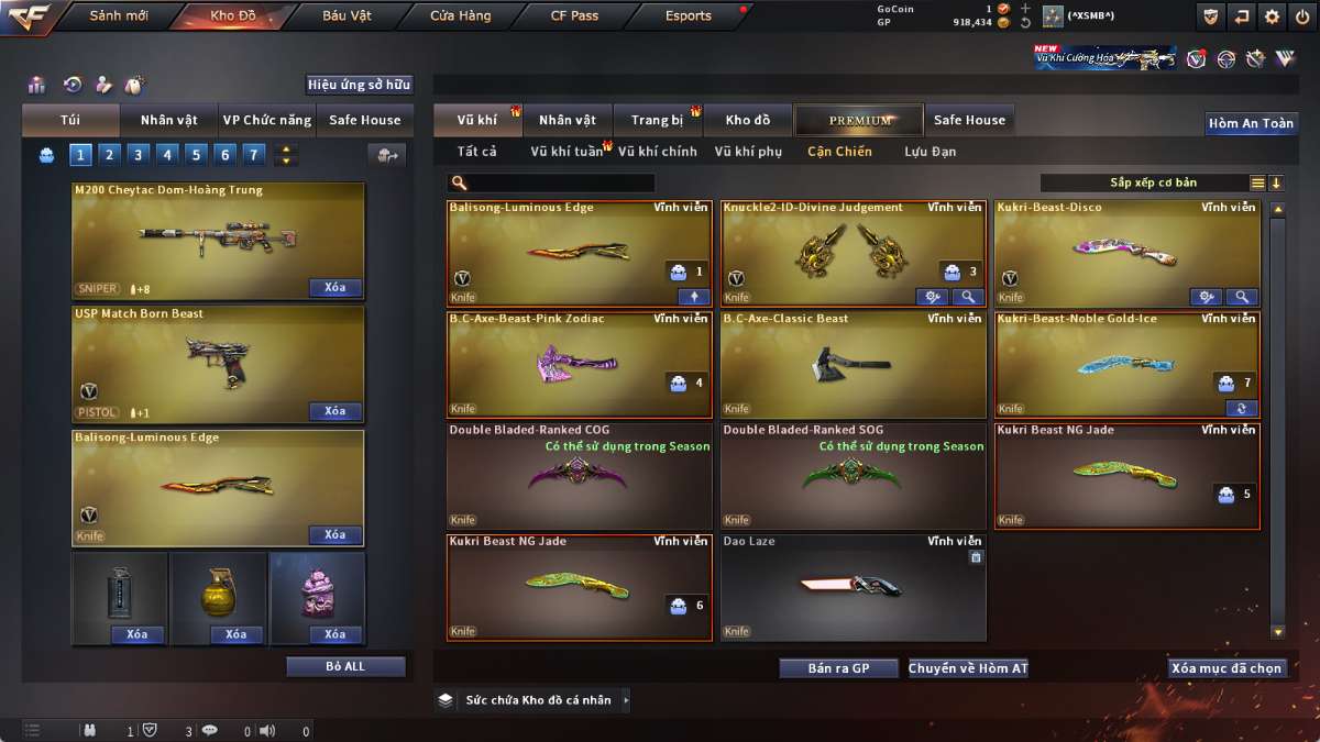 shop acc cf uy tin gia re